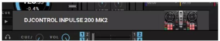 DJCONTROL INPUTSE 200 MK2 CUE/ VOL 1 2 3 4 1 2 3 4