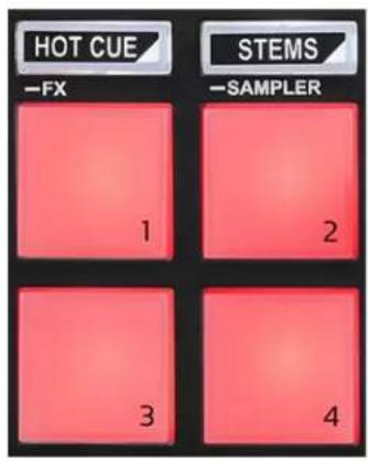 HOT CUE -FX 1 2 3 4 STEMS -SAMPLER