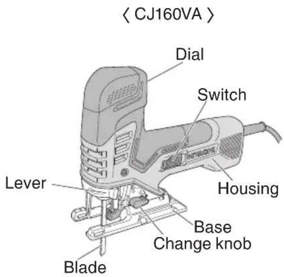 HITACHI CJ160V - NAME OF PARTS - 2