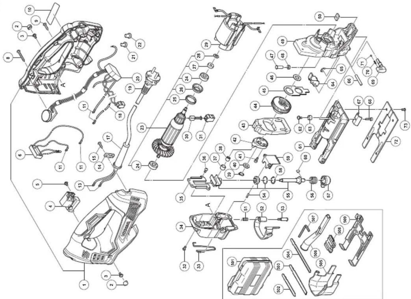 HITACHI CJ160V - ACCESORIOS ESTÁNDAR - 1
