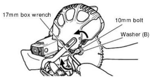 HITACHI C12FDH - Mounting the saw blade (Fig. 44-a, Fig. 44-b, Fig. 44-c and Fig. 44-d) - 3