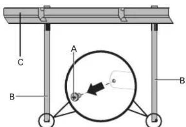 HITACHI C10RJ - INSTALACIÓN DEL CONJUNTO DEL SOPORTE DEL LADO DE SALIDA (Fig. 10a-10b) - 1