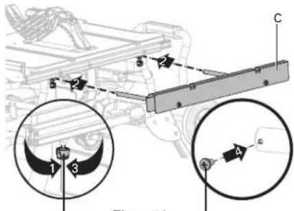 HITACHI C10RJ - INSTALLATION DE L'ENSEMBLE DU SUPPORT DE SORTIE (Fig. 10a-10b) - 2