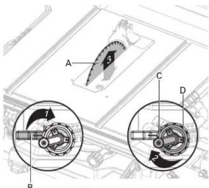 HITACHI C10RJ - CHANGING BLADE DEPTH (FIG. 18) - 1