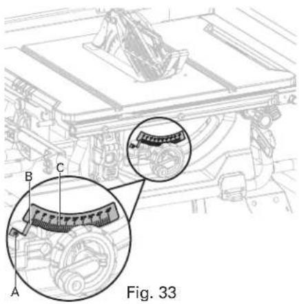 HITACHI C10RJ - ADJUSTING BEVEL INDICATOR (FIG. 33) - 1
