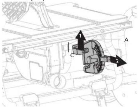 HITACHI C10RJ - MITER GAUGE INSTALLATION (FIG. 12a-12b) - 1