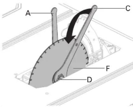 HITACHI C10RJ - EXTRACCIÓN E INSTALACIÓN DE LA CUCHILLA (Fig. 7a-7b) - 1