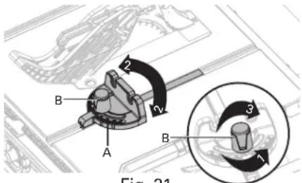 HITACHI C10RJ - MITER GAUGE (FIG. 21) - 1