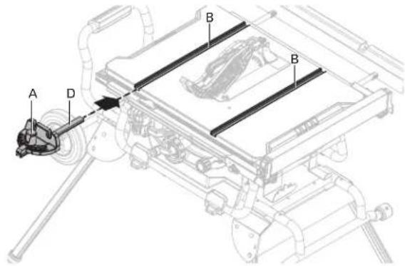 HITACHI C10RJ - MITER GAUGE INSTALLATION (FIG. 12a-12b) - 2