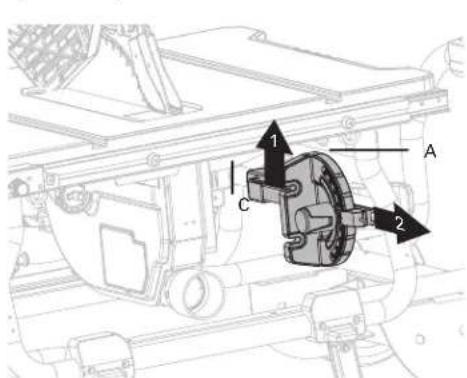HITACHI C10RJ - INSTALACIÓN DEL CARTABÓN DE INGLETE (FIG. 12a-12b) - 1