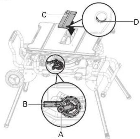 HITACHI C10RJ - TO REMOVE/REPLACE/ALIGN THE TABLE INSERT (Fig. 5a-5b) - 1