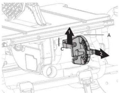 HITACHI C10RJ - INSTALLATION DU GUIDE À ONGLETS (FIG. 12a-12b) - 1