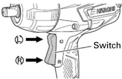 HITACHI WR16SE - Operation of switch (Fig.3) - 1