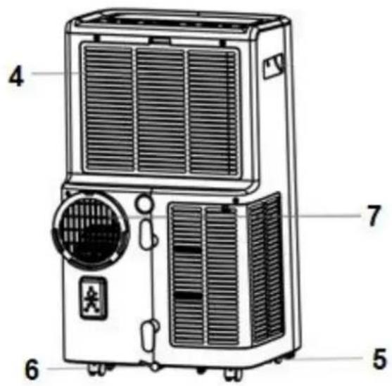 SUNTEC Coolfixx 16000 BTU App - Componenti del condizionatore mobile locale - 2