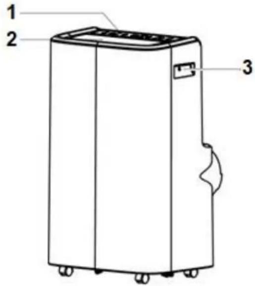 SUNTEC Coolfixx 16000 BTU App - Componenti del condizionatore mobile locale - 1