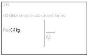 100 4 Chuletas de cordero asadas con hierbas Peso 0,4 kg — 0,5