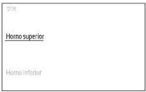 Horno Horno superior Horno inferior