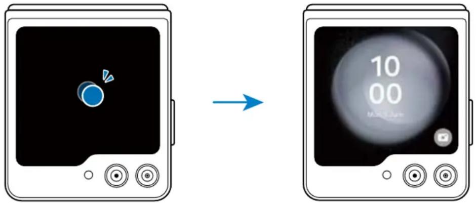 SAMSUNG Galaxy Z Flip 5 - Utiliser l'écran externe - 1