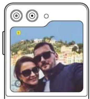 SAMSUNG Galaxy Z Flip 5 - Utiliser l'aperçu sur les deux écrans - 3