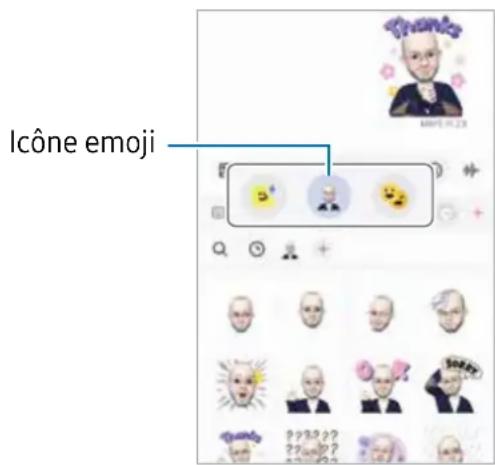 SAMSUNG Galaxy Z Flip 5 - Utiliser des symboles AR Emoji dans une conversation - 1
