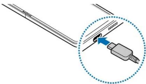 SAMSUNG Galaxy Z Flip 5 - Chargement avec un cable - 1