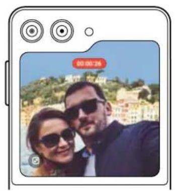 SAMSUNG Galaxy Z Flip 5 - Utiliser l'aperçu sur les deux écrans - 1