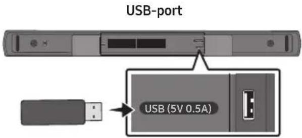 USB-port USB (5V 0.5A)