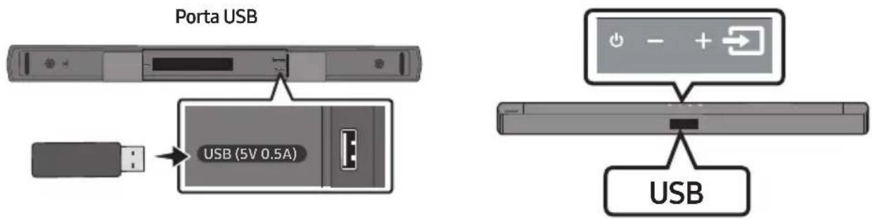 Porta USB USB (5V 0.5A) USB