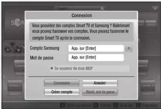 SAMSUNG BD-E6300 - Création d'un compte - 1