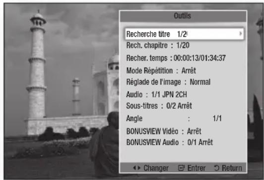 SAMSUNG BD-E6300 - Utilisation du bouton TOOLS - 2