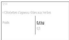 0.00 « Côtelettes d'agneau rôtles aux herbes Poids | 0,4 kg 0,5