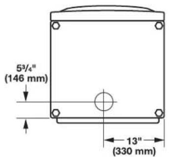 5³/⁴" (146 mm) 13" (330 mm)