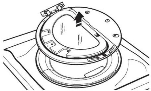 WHIRLPOOL CGD9150GW - Dépose de la porte - 3