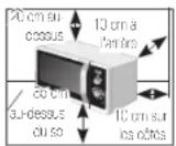 SAMSUNG MG23F301TCW/BW - INSTALLATION DU FOUR MICRO-ONDES - 1