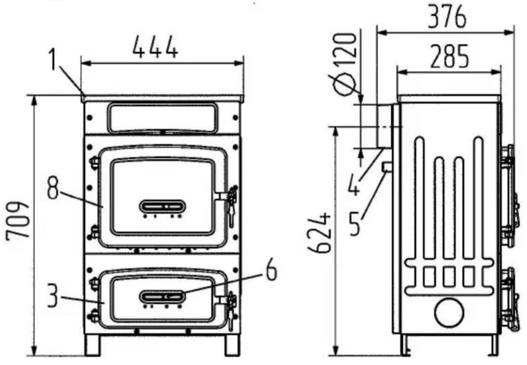 Wamsler WO 109-6 F/A - Leggenda da cui figura - 2