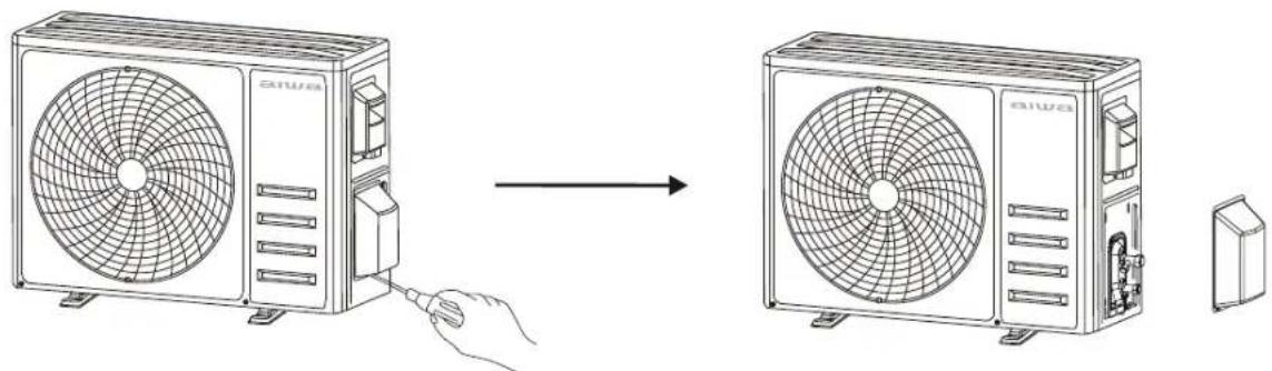 AIWA ACD-24KBTU - Fase 5: Collegamento del tubo refrigerante - 1