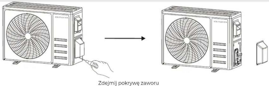 Zdejmij pokrywę zaworu