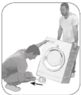 BEKO WTV 8613 XSCW - Retrait des renforts de conditionnement - 1
