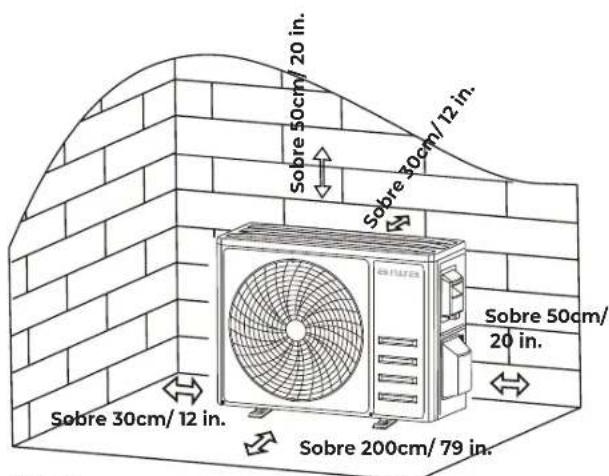 Sobre 50cm/20 in. Sobre 30cm/12 in. Sobre 50cm/ 20 in. Sobre 30cm/12 in. Sobre 200cm/79 in.
