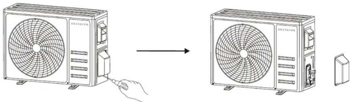 AIWA ACD-18KBTU - Fase 5: Collegamento del tubo refrigerante - 1