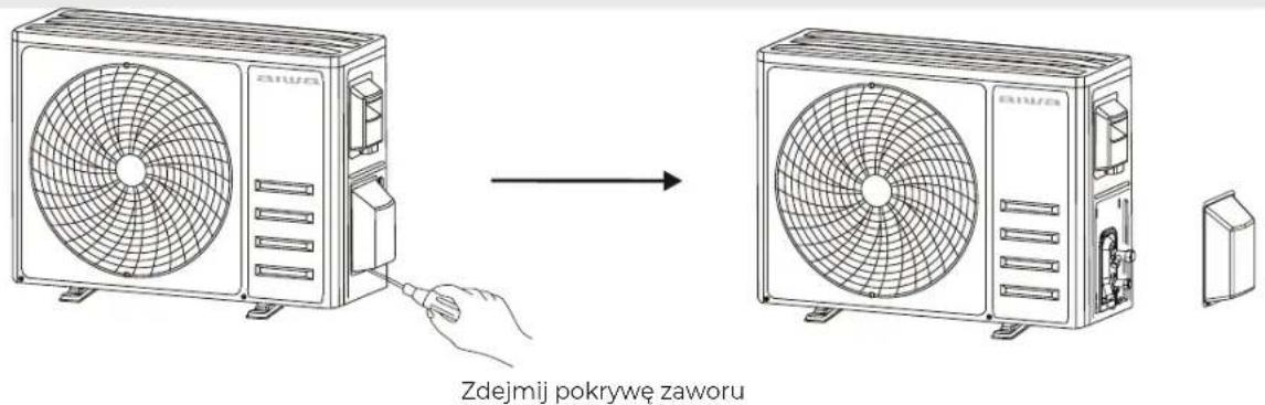 Zdejmij pokrywę zaworu