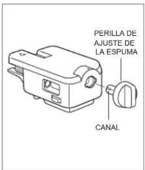 PERILLA DE AJUSTE DE LA ESPUMA CANAL