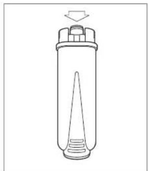 WOLF EC3050PM/S - To install the water filter: - 1