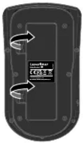 Laserliner VideoPocket HD - Einsetzen der Batterien - 1