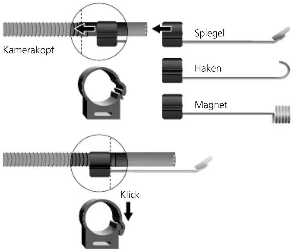 Laserliner VideoPocket HD - Einsetzen der Batterien - 3