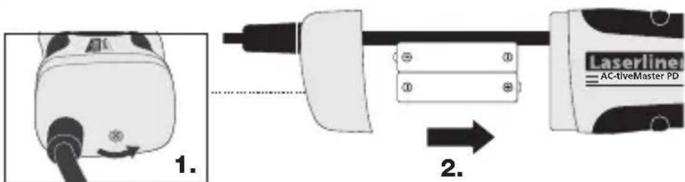 Laserliner AC-tiveMaster PD - Pillerin takılması - 1