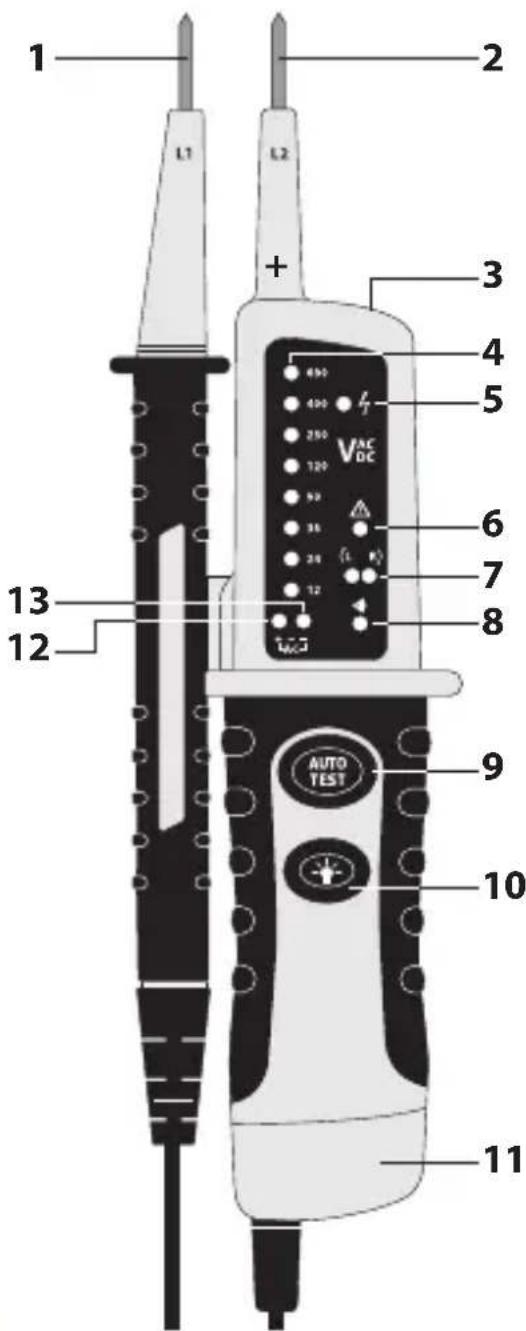 Laserliner AC-tiveMaster PD - Τοποθέτηση των μπαταριών - 2