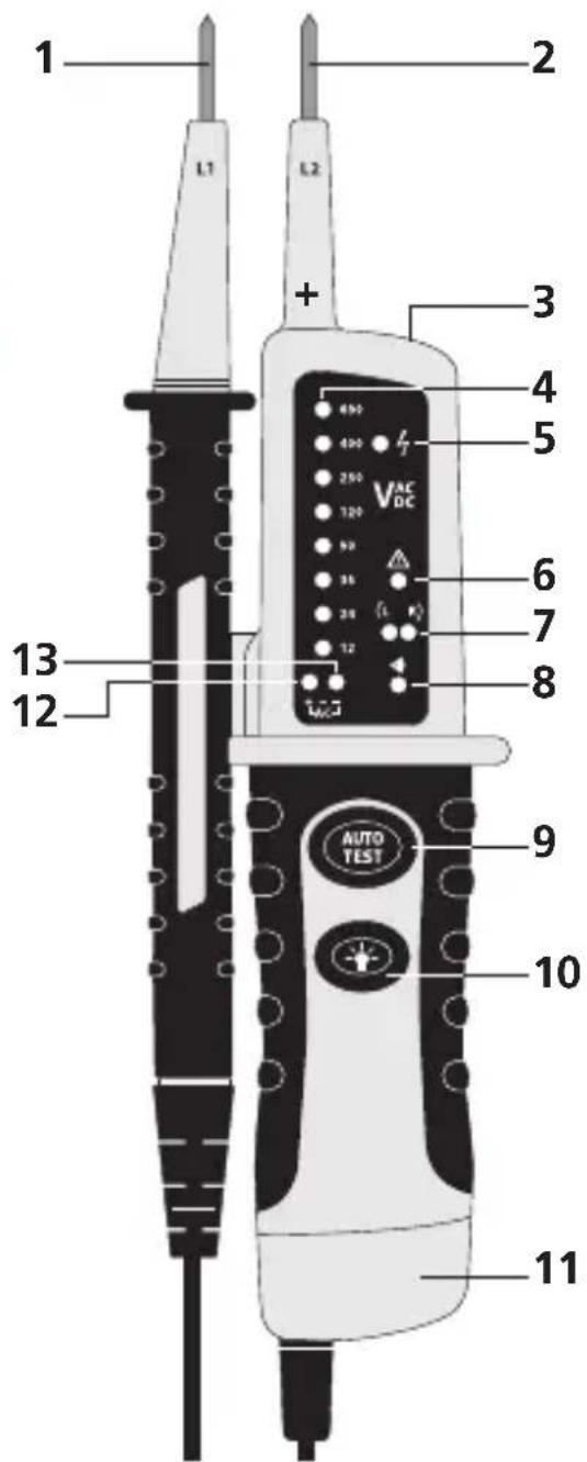 Laserliner AC-tiveMaster PD - Isättning av batterier - 2