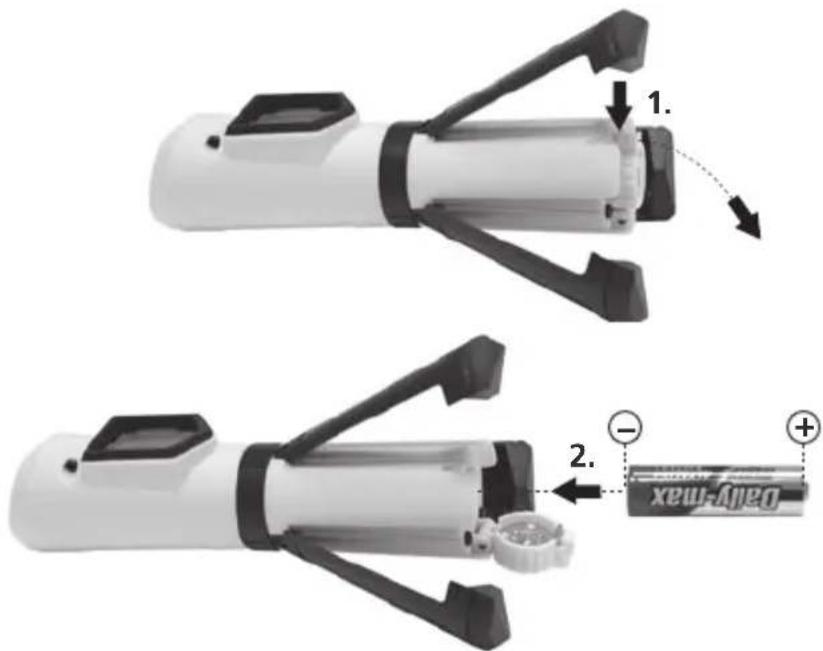 Laserliner SuperCross-Laser Compact - Вставлення батареї - 1