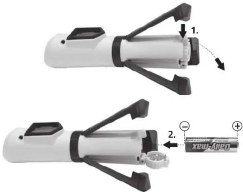Laserliner SuperCross-Laser Compact - Поставяне на батерията - 1